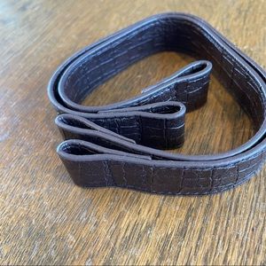 Miche Brown Embossed Shoulder Straps Set